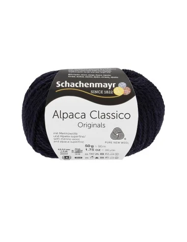 Schachenmayr Alpaca Classico garn fv. 50 Marineblå