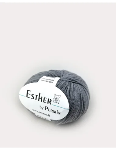 Permin Esther garn fv. 38, Mellem Grå