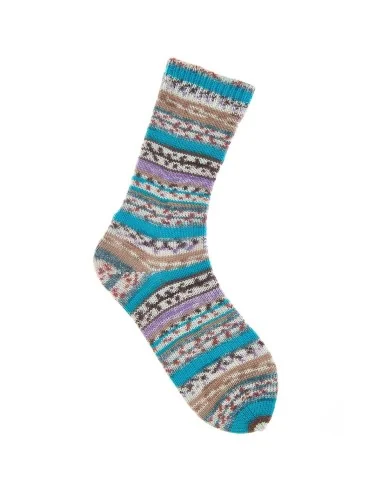 Rico fair isle fv. 004, Turquoise-Brown