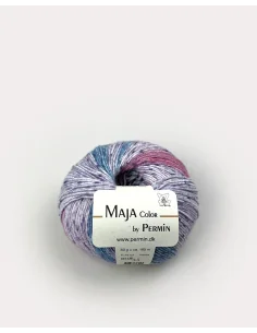 Permin Maja Color fv. 33, Lyseblå-Lilla-Pink