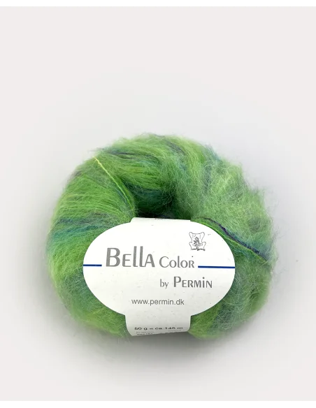 Permin Bella Color fv. 67, Grøn/Lilla/Turkis