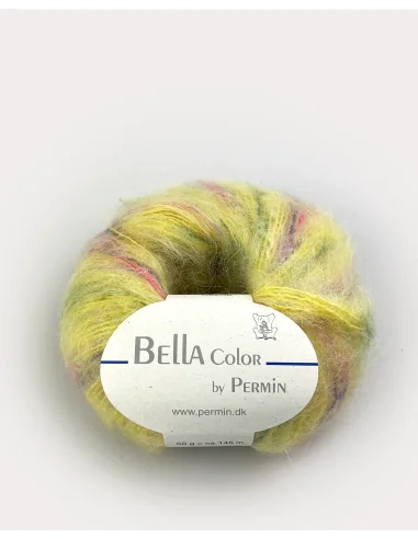 Permin Bella Color fv. 69, Gul/Pink/Lilla/Grøn