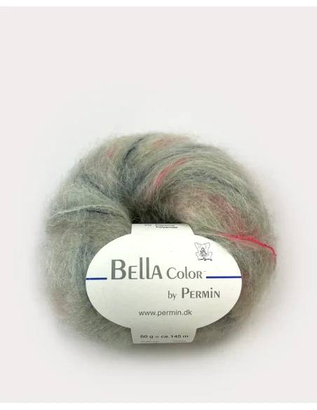 Permin Bella Color fv. 75, Salvie/Pink/Grå