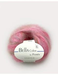 Permin Bella Color fv. 77, Lyserød/Pink/Grøn