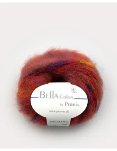 Permin Bella Color fv. 79, Orangerød/Lilla