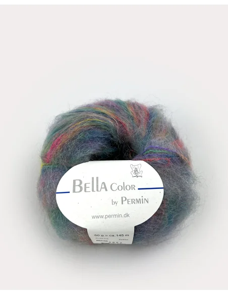 Permin Bella Color fv. 53, Gul/Pink/Turkis