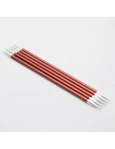 KnitPro Zing Aluminium strømpepinde 15 cm 5,5 mm