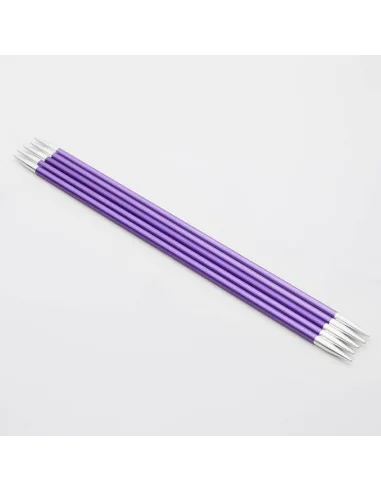 KnitPro Zing Aluminium strømpepinde 15 cm 7,0 mm