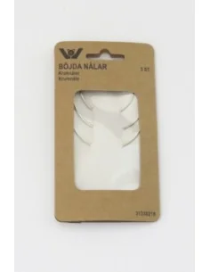 Böjda krumnåle 3 stk.