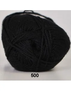 Hjertegarn Lana Cotton 212, fv. 500 Sort