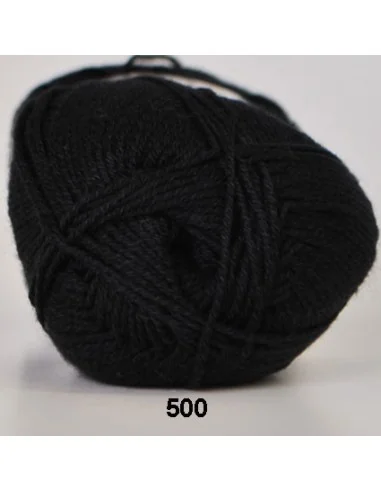 Hjertegarn Lana Cotton 212, fv. 500 Sort