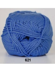 Hjertegarn Lana Cotton 212, fv. 621 Jeansblå