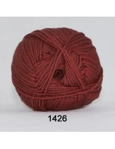 Hjertegarn Lana Cotton 212, fv. 1426 Rustrød