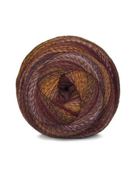 Mayflower Taormina fv. 08, Kanel/bordeaux/guld/aubergine