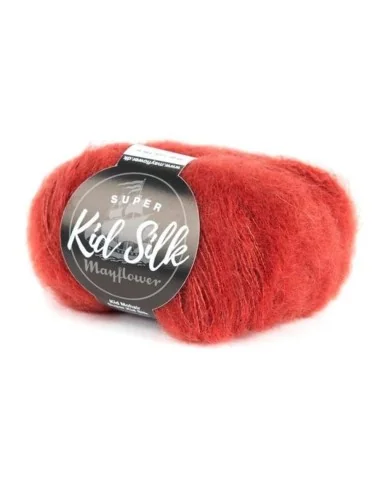 Mayflower Super Kid Silk fv. 36 Æblerød